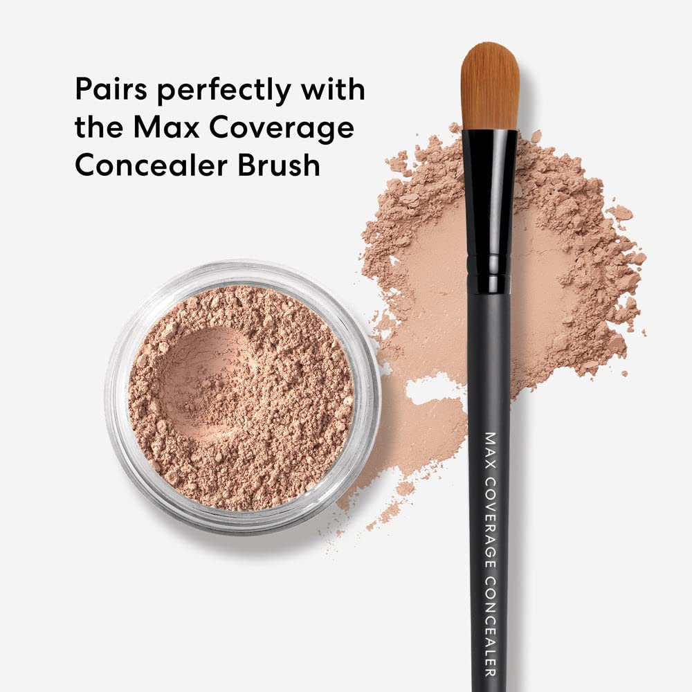 bareMinerals concealer application with brush for precise, skin-like coverage and oil control