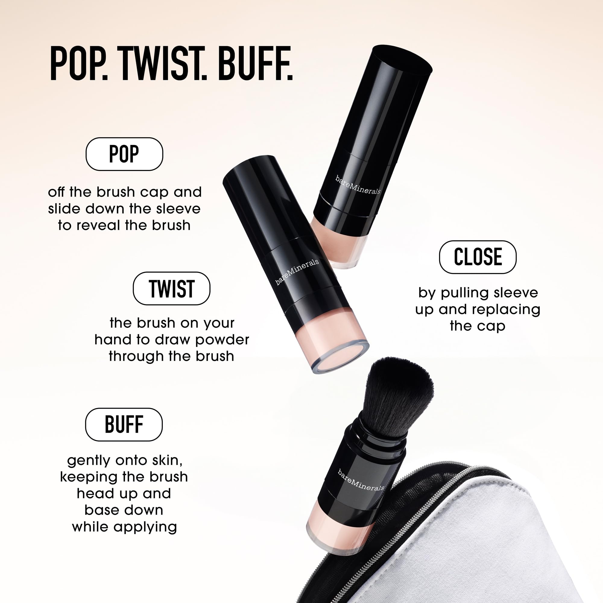 bareMinerals Mineral Veil t-zone-application controls shine with soft-focus look.