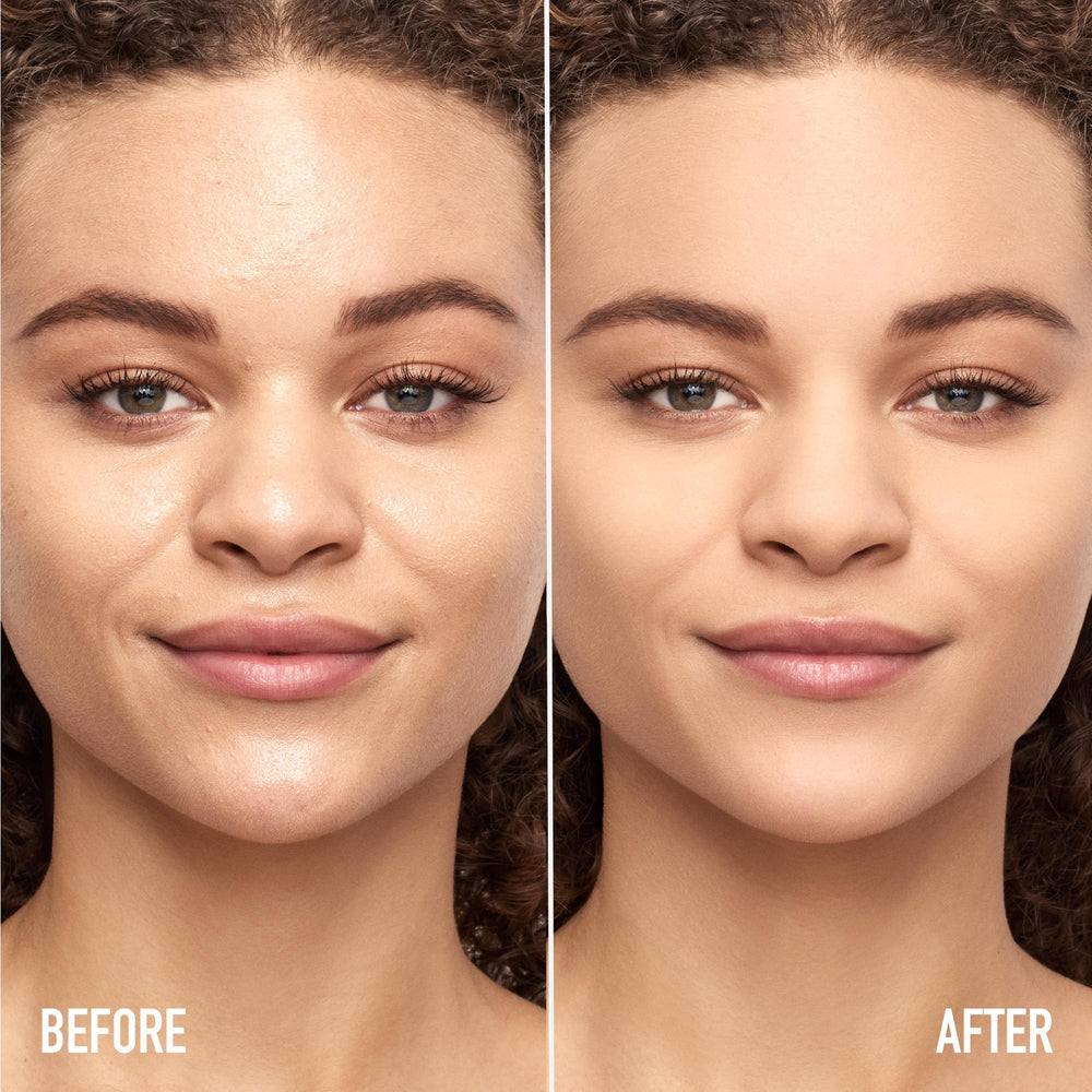 bareMinerals Mineral Veil texture-closeup highlights soft, airbrushed blur over pores.