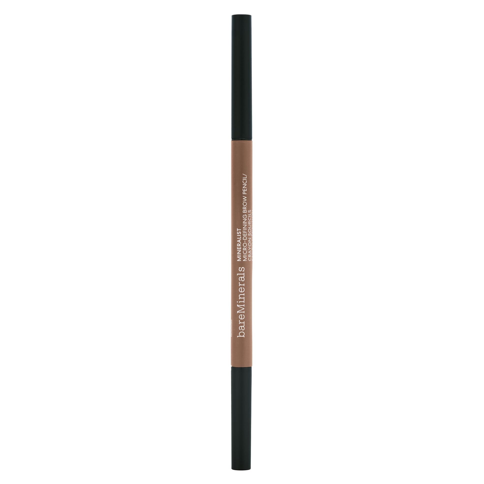 bareMinerals Mineralist detailing micro-fill brow pencil front view shows hairlike strokes for natural brows