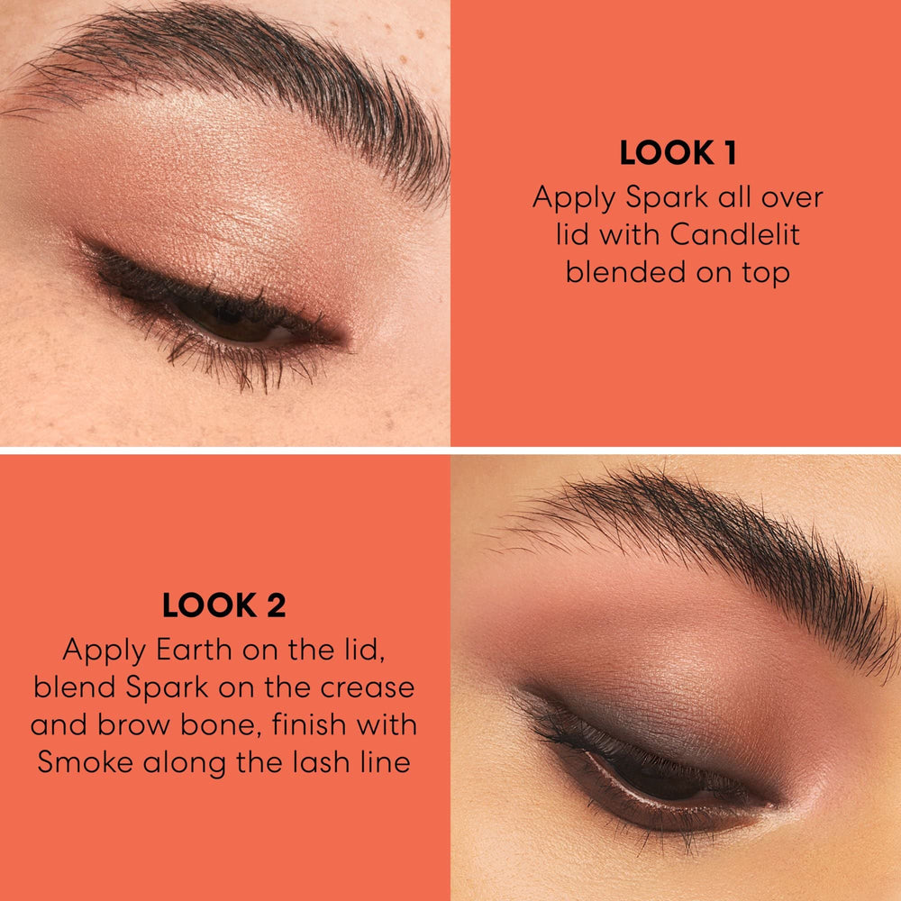 bareMinerals Mineralist Eyeshadow Palette Burnished crease-proof finish on lid