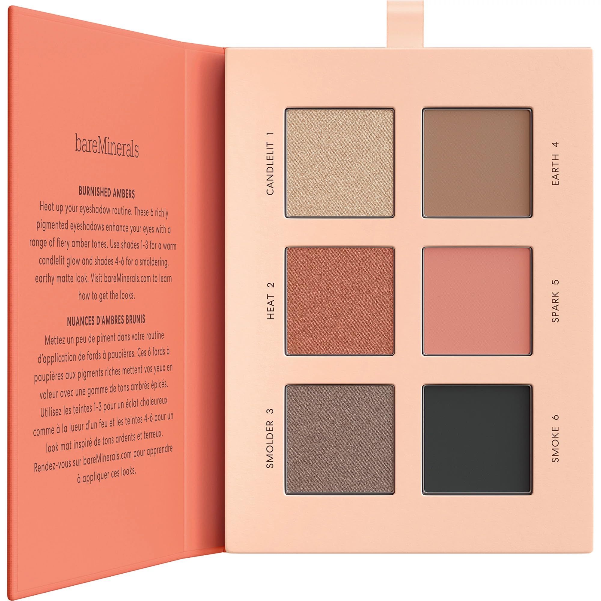 bareMinerals Mineralist Eyeshadow Palette Burnished swatches show creamy pigments for effortless blending