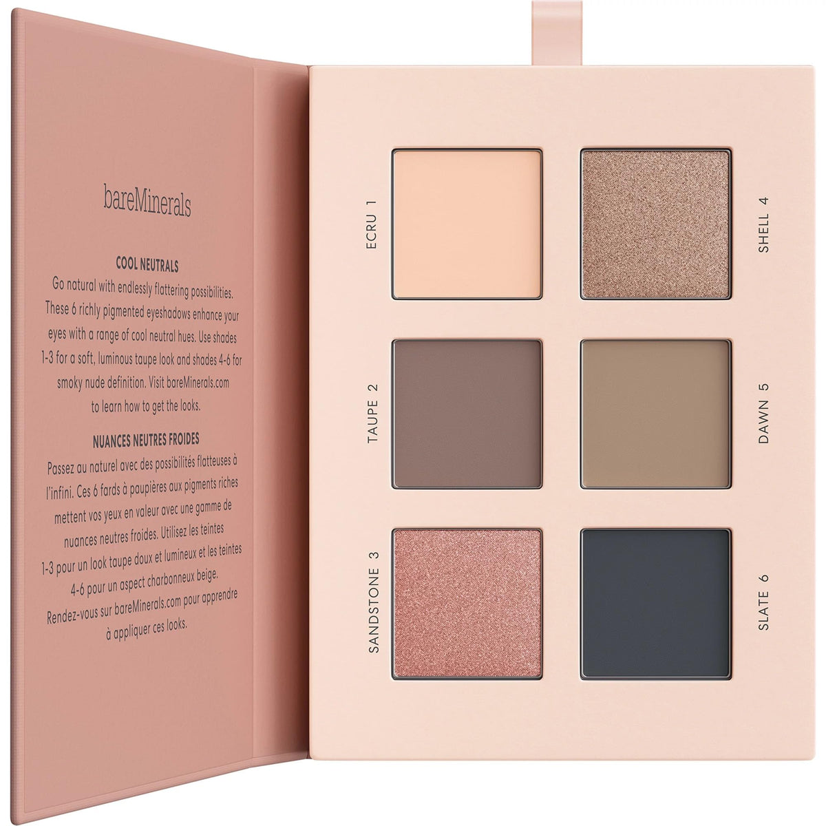 bareMinerals Mineralist Eyeshadow Palette Ultranatural packaging closeup showing clean talc-free design.