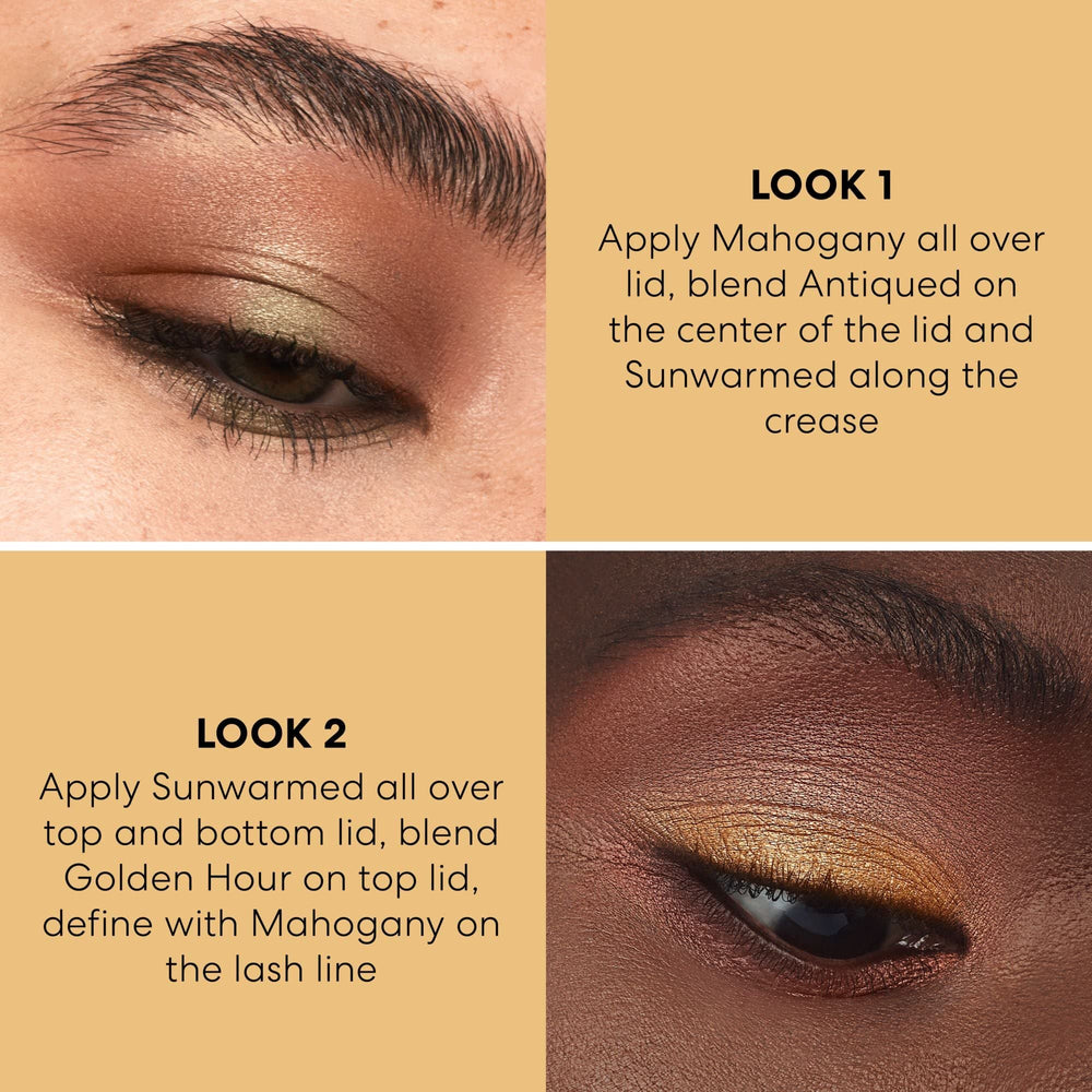 bareMinerals Mineralist Eyeshadow Sunlit application shot for quick, everyday rituals.