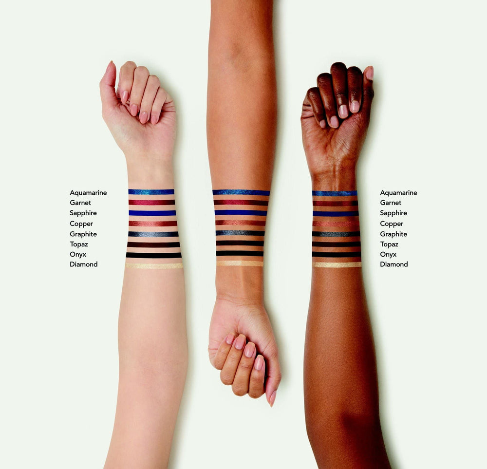 BareMinerals Mineralist Graphite shows smudge-resistant finish in daily wear