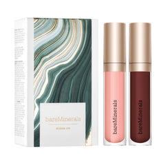 BareMinerals Mineralist Lip Gloss-Balm Serenity bottle shows sheer color and glossy shine