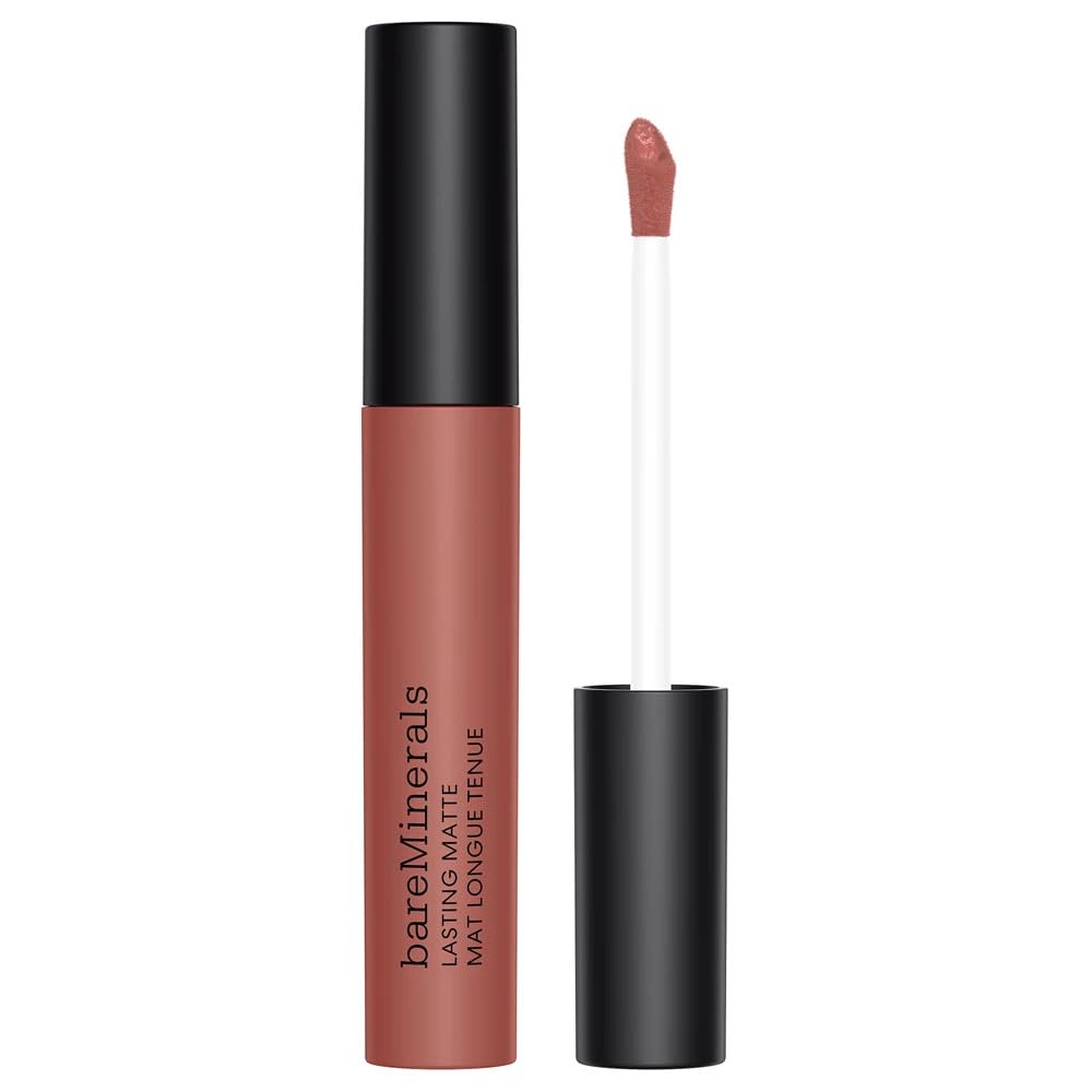 bareMinerals Mineralist velvet-finish swatch shows long-lasting color for all-day wear