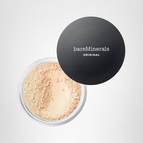bareMinerals Original Loose Powder Foundation glow on cheek during everyday wear