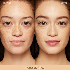 bareMinerals Original Loose Powder Foundation SPF 15 swatch on skin reveals natural finish.