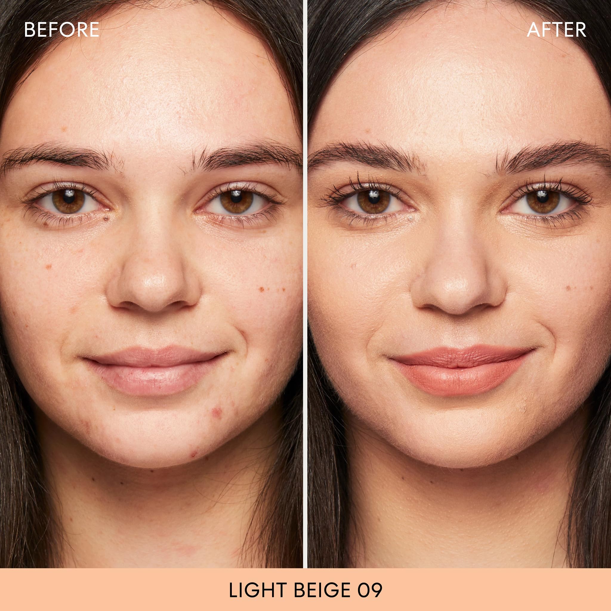 BareMinerals application brush demonstrates easy, precise application for everyday wear.