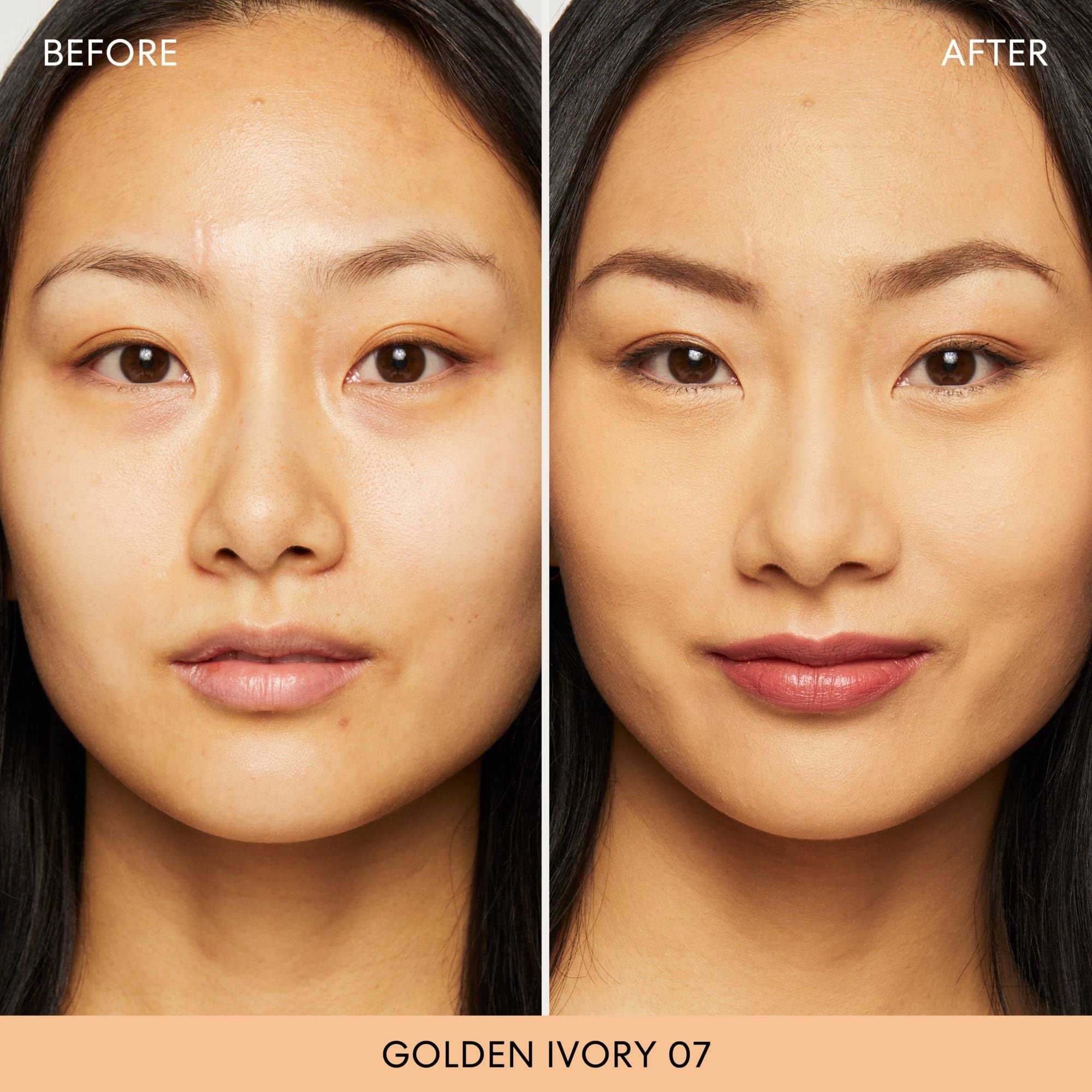 bareminerals original loose powder foundation SPF15 luminous finish close-up on skin