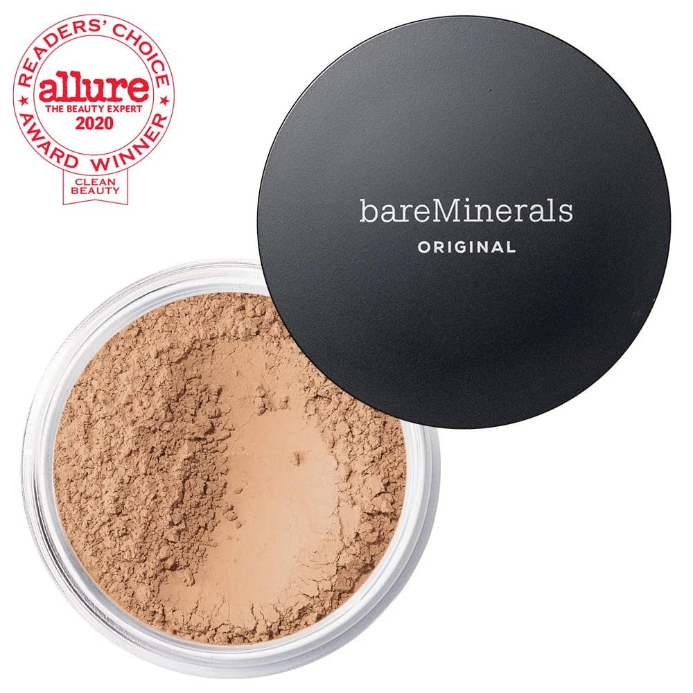 bareminerals non-comedogenic formula image suggests pores stay clear during wear.
