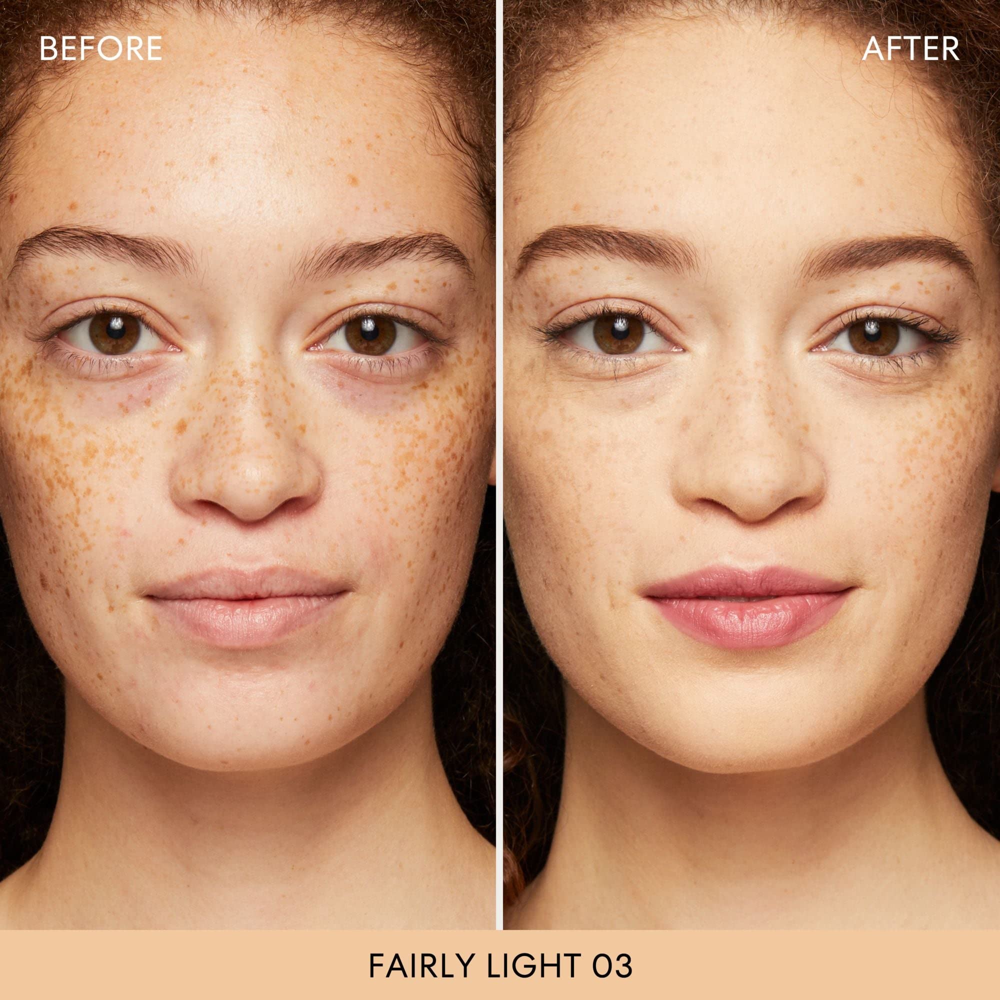 bareminerals original matte foundation 03 fairly light swirls taps buffs for buildable coverage.
