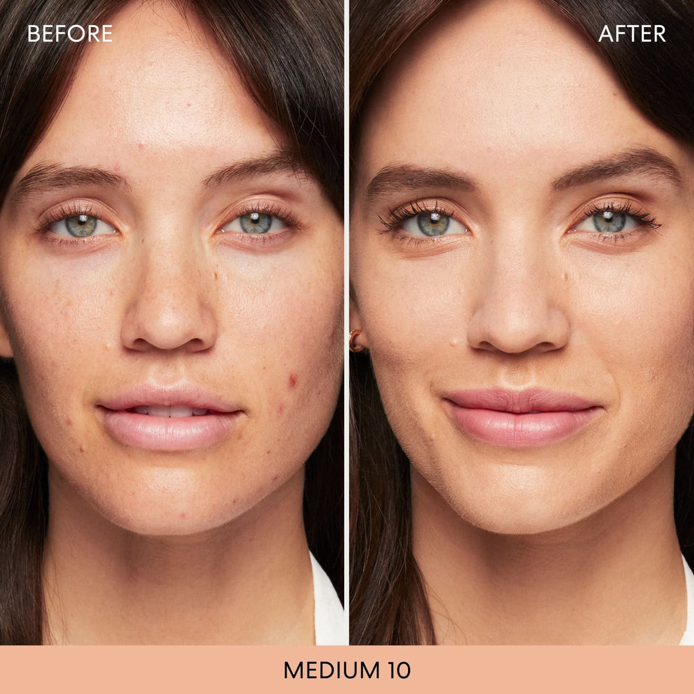 bareMinerals Original Matte Loose Mineral Foundation SPF 15 swatch on skin for sheer-to-full coverage