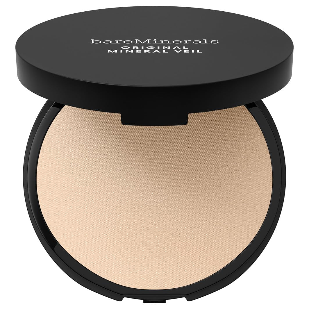 BareMinerals Original Mineral Veil compact shows lightweight, talc-free setting powder for longer wear