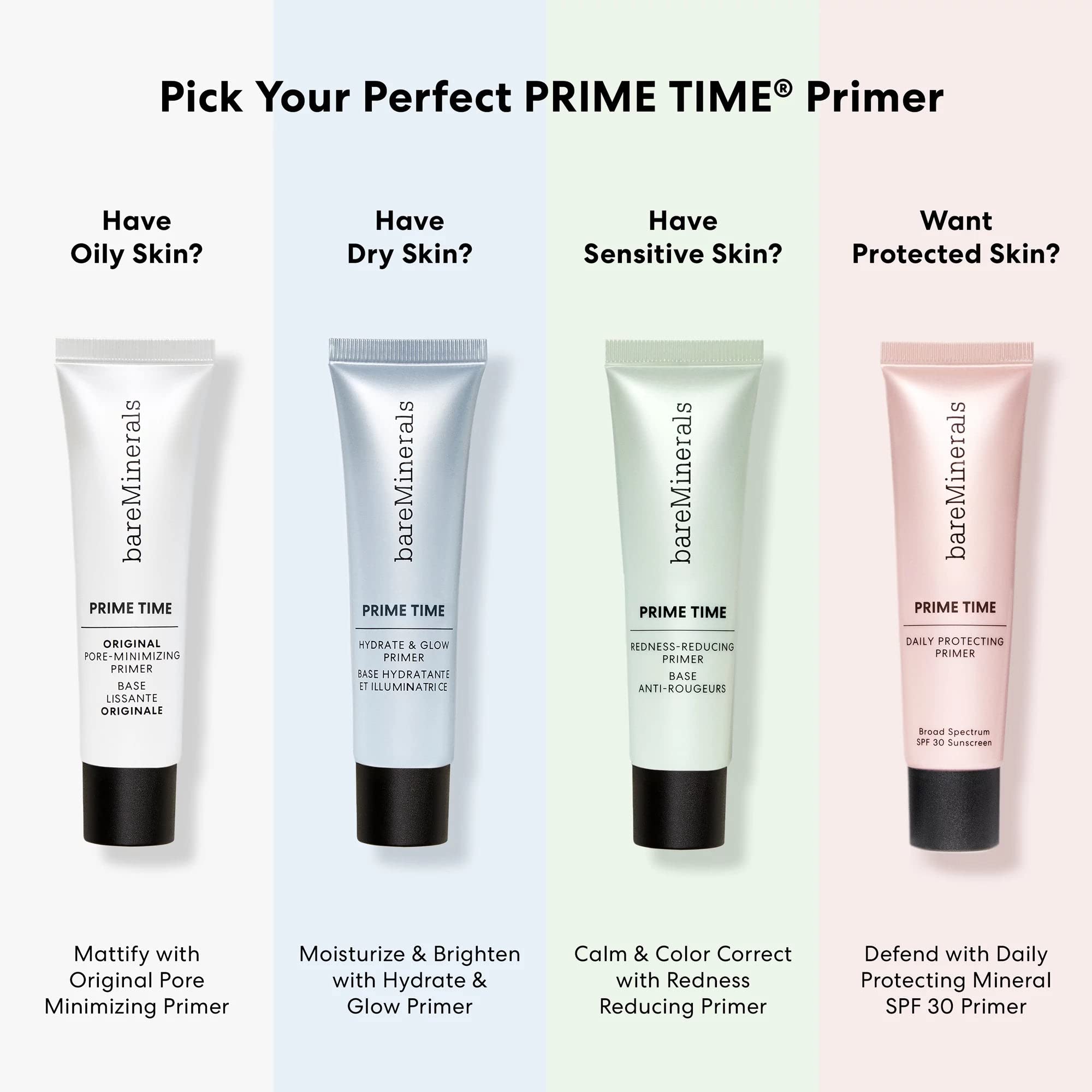 bareMinerals Original Pore Minimizing Gel Primer apply before foundation for long wear.