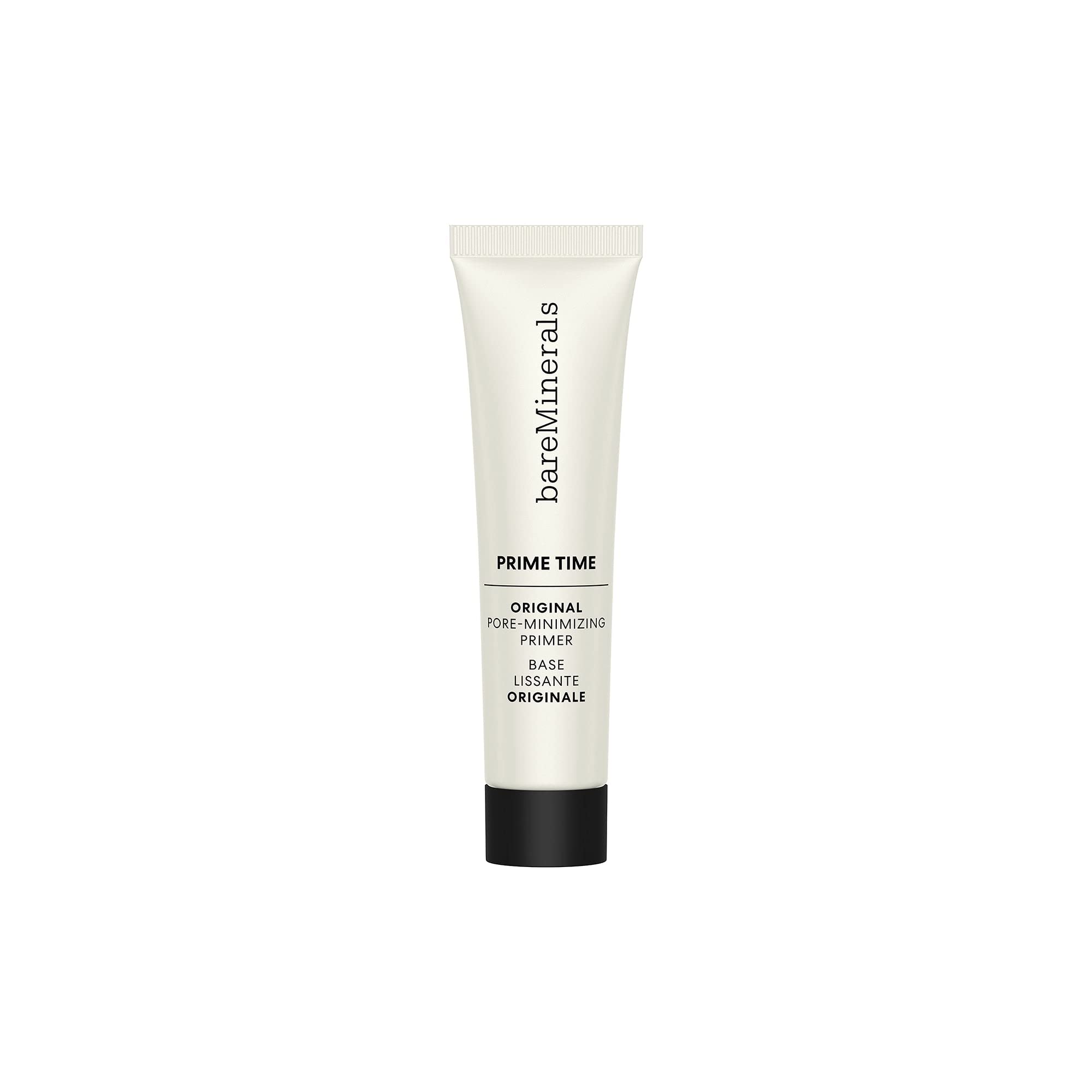 bareMinerals Original Pore Minimizing Gel Primer travel size bottle offers a smooth base.