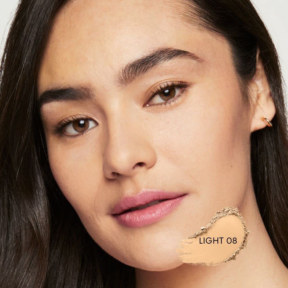 Bare Minerals Original SPF 15 Foundation Light face close-up natural finish
