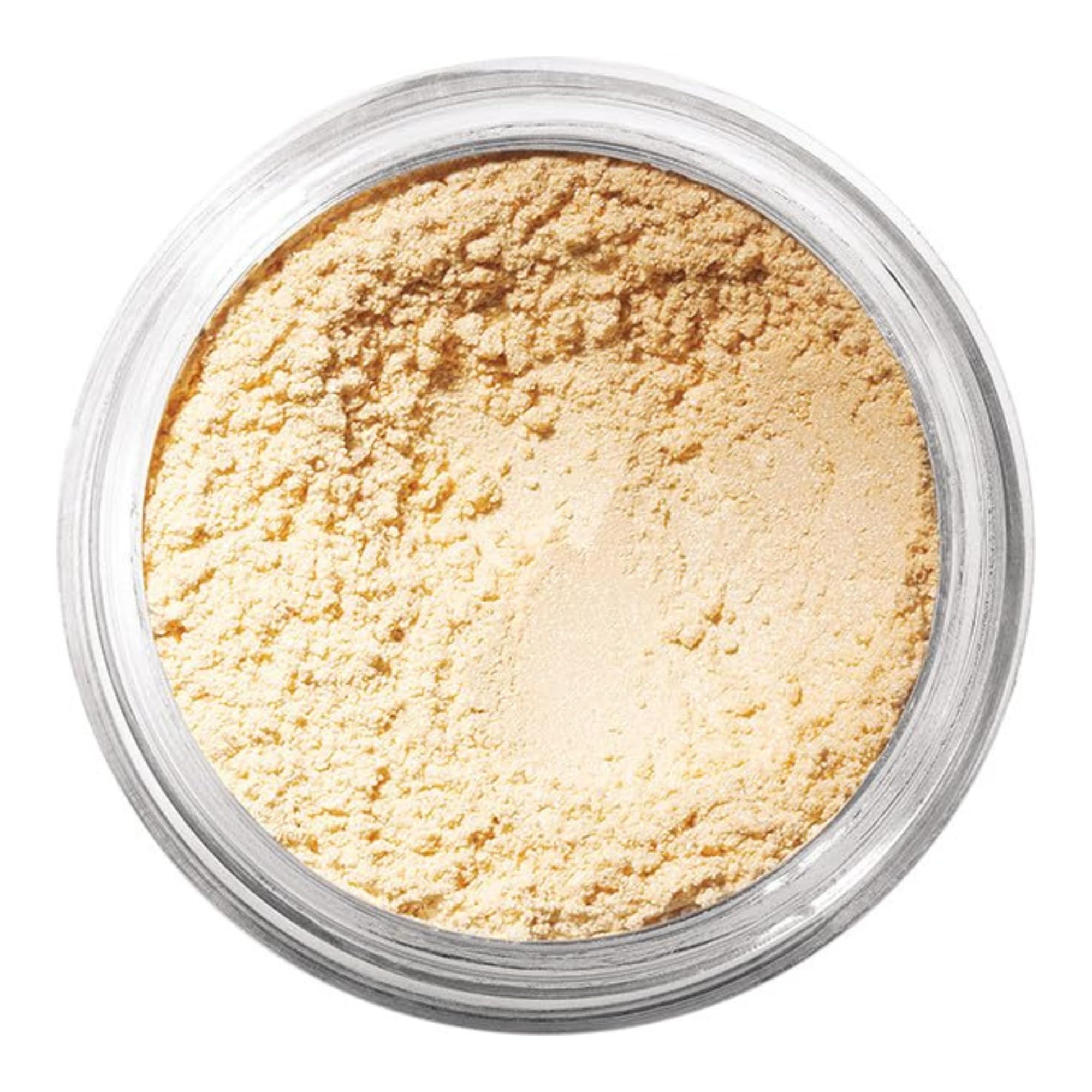 bareMinerals Soul loose eyeshadow open jar shows creamy, buildable color