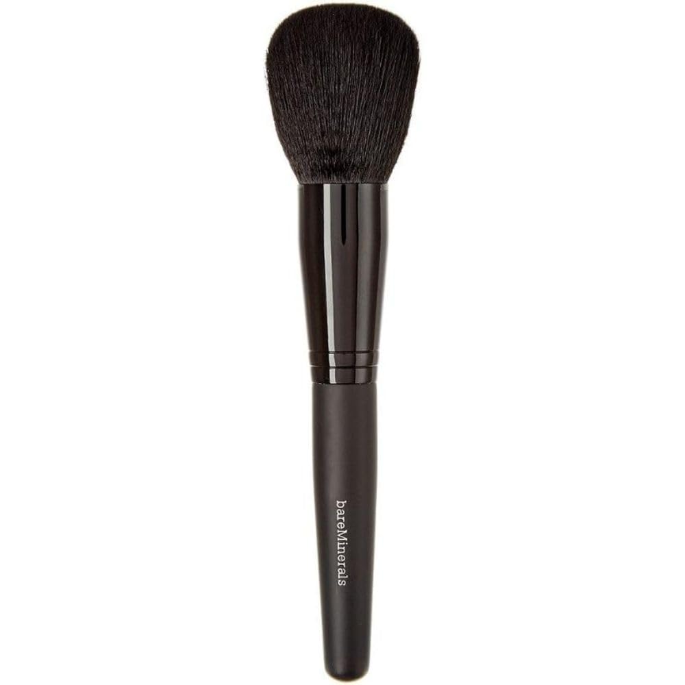 BareMinerals Supreme Finisher brush close-up shows soft waved fibers for smooth powder application.