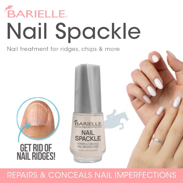 Barielle Nail Spackle application layer demonstrates even, natural-looking finish under polish.