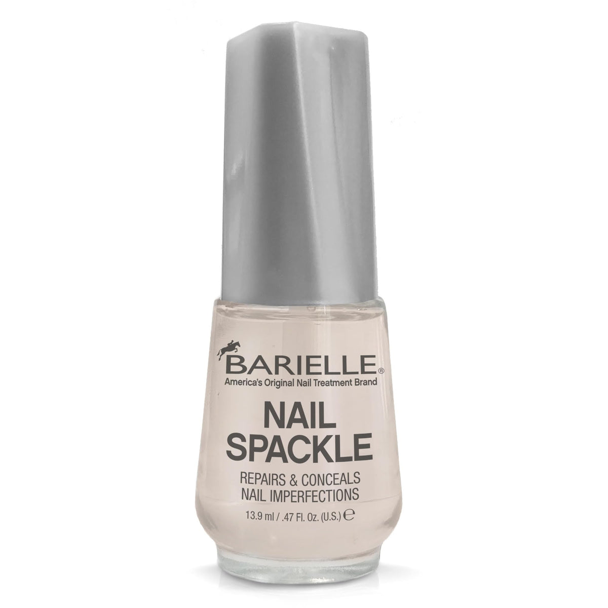 Barielle Nail Spackle bottle close-up showing smooth ridge and chip concealment.