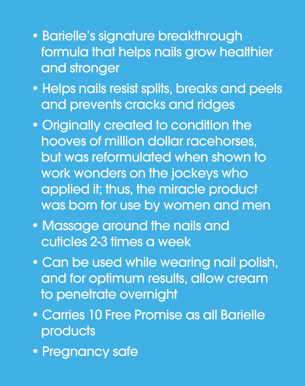 Barielle Nail Strengthener Cream before and after nails show growth and resilience.
