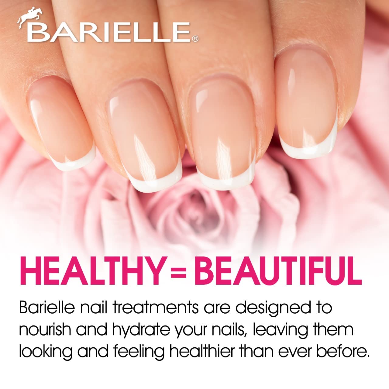 BARIELLE Nail Strengthener Cream on nails demonstrates improvement of splits and cracks.