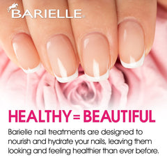 BARIELLE Nail Strengthener Cream on nails demonstrates improvement of splits and cracks.