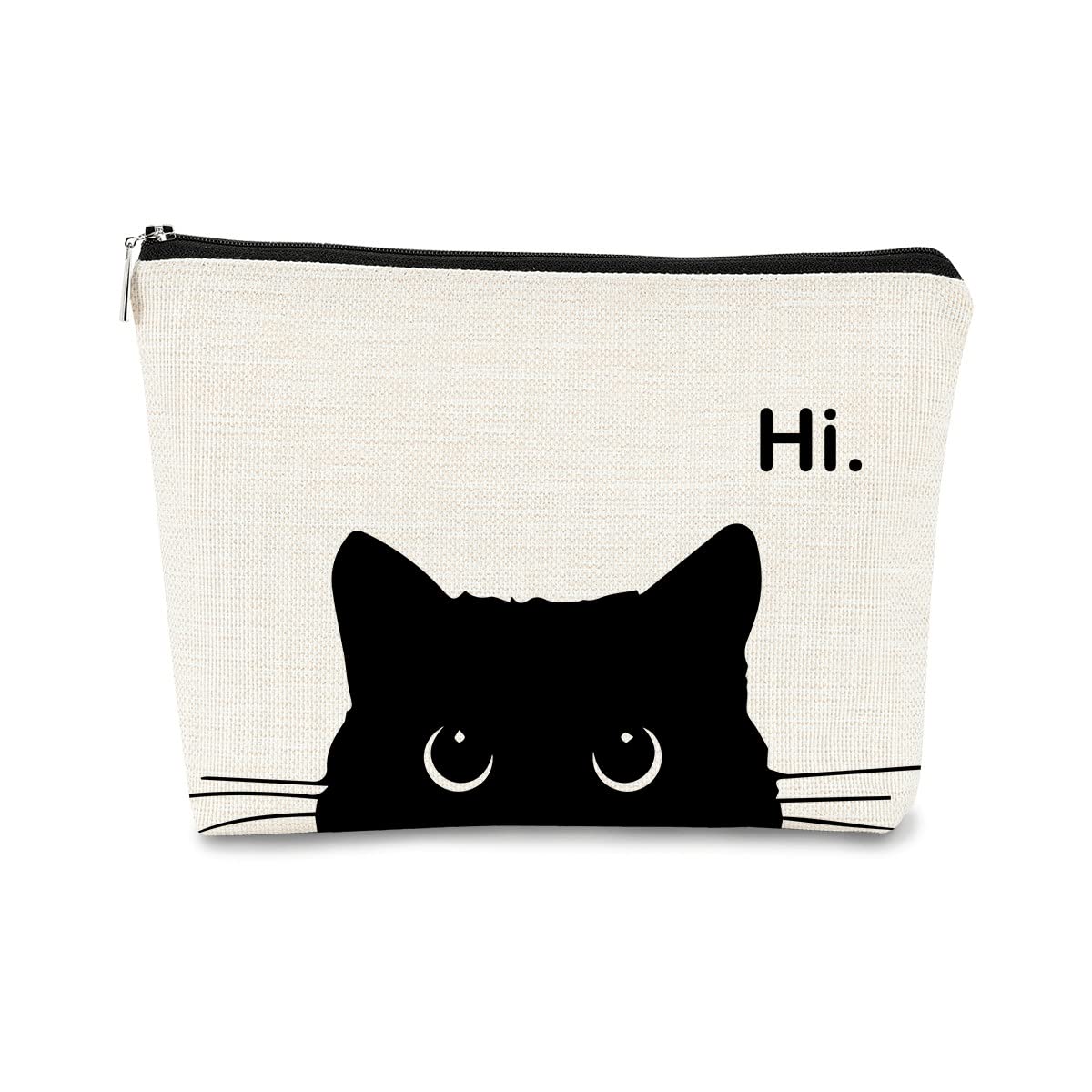Barpery cat makeup bag compact size keeps daily cosmetics organized on the go.