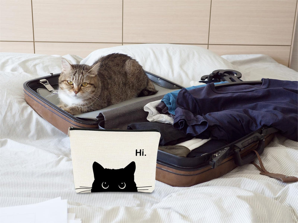 Barpery cat-themed cosmetic bag design adds playful style to your beauty routine.