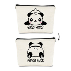 BARPERY cute baby panda makeup bag pattern for stylish travel organization.