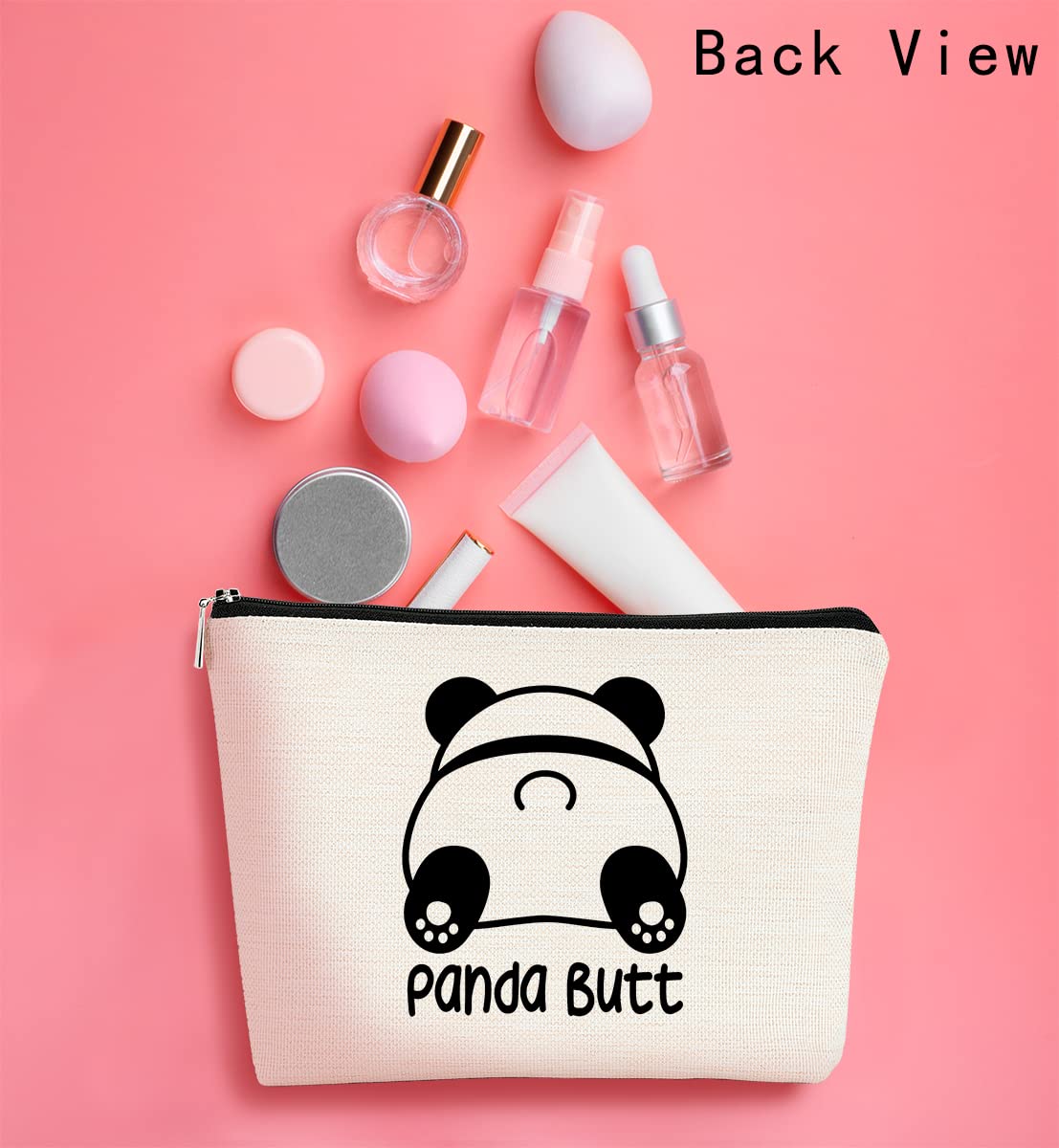BARPERY panda-themed compact bag fits daily essentials in purse or gym bag.