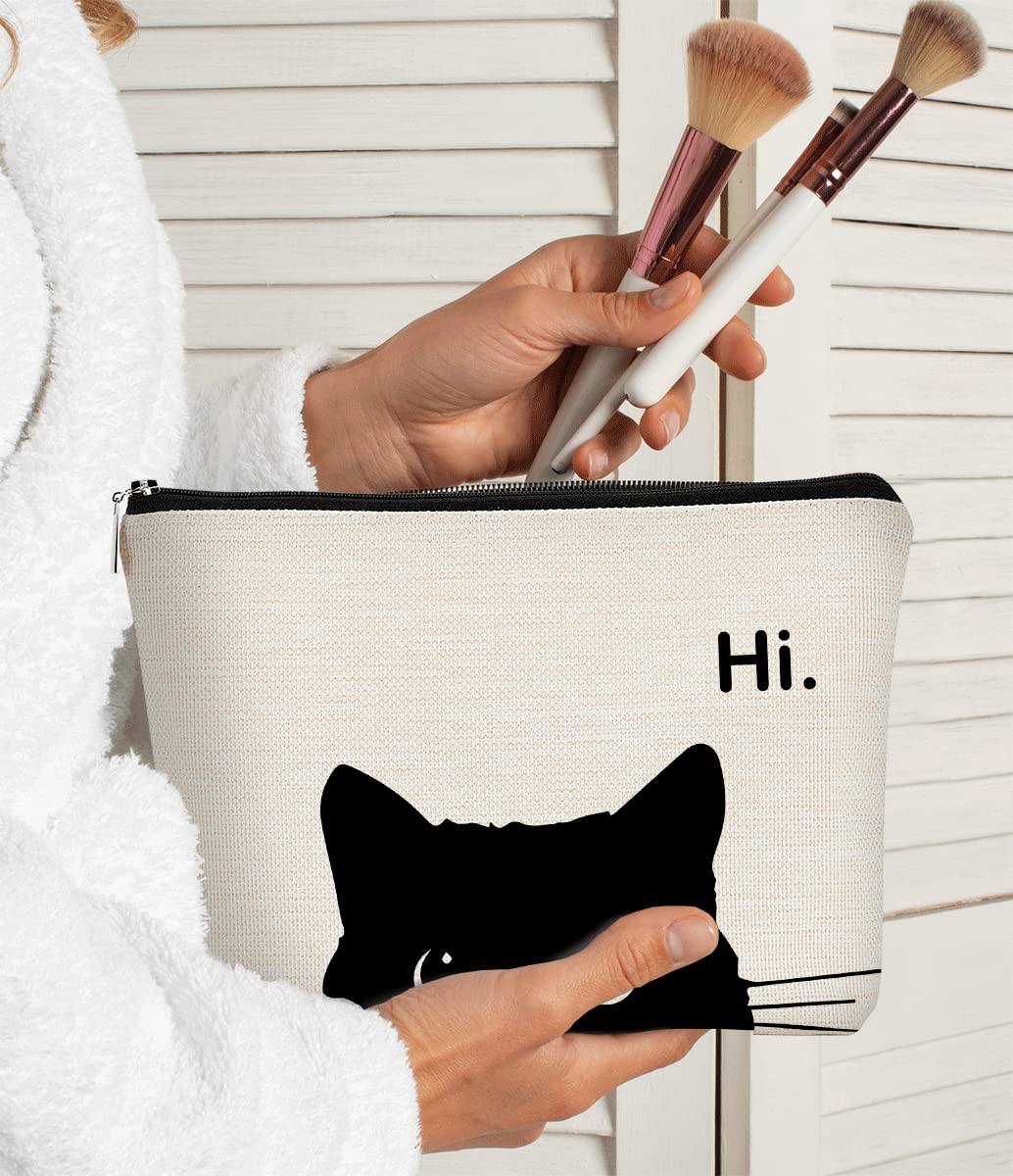 Barpery premium linen makeup bag offers soft touch and durable everyday use.