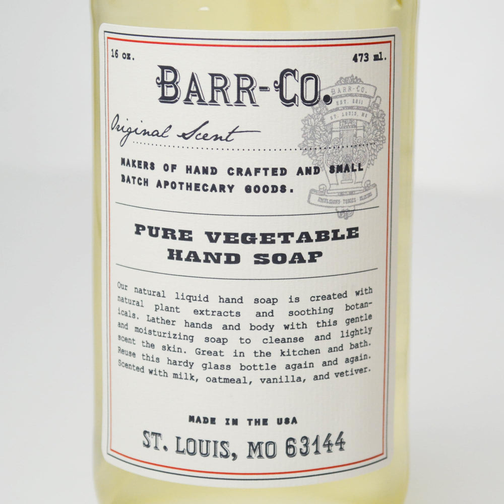 BARR-CO hand soap is suitable for kitchen and bathroom routines, everyday cleansing.