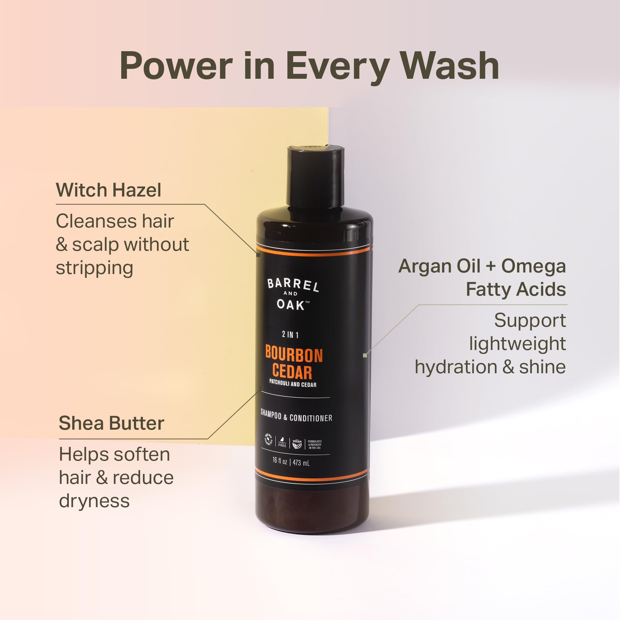 Barrel & Oak argan oil application highlights hair hydration and moisture balance.