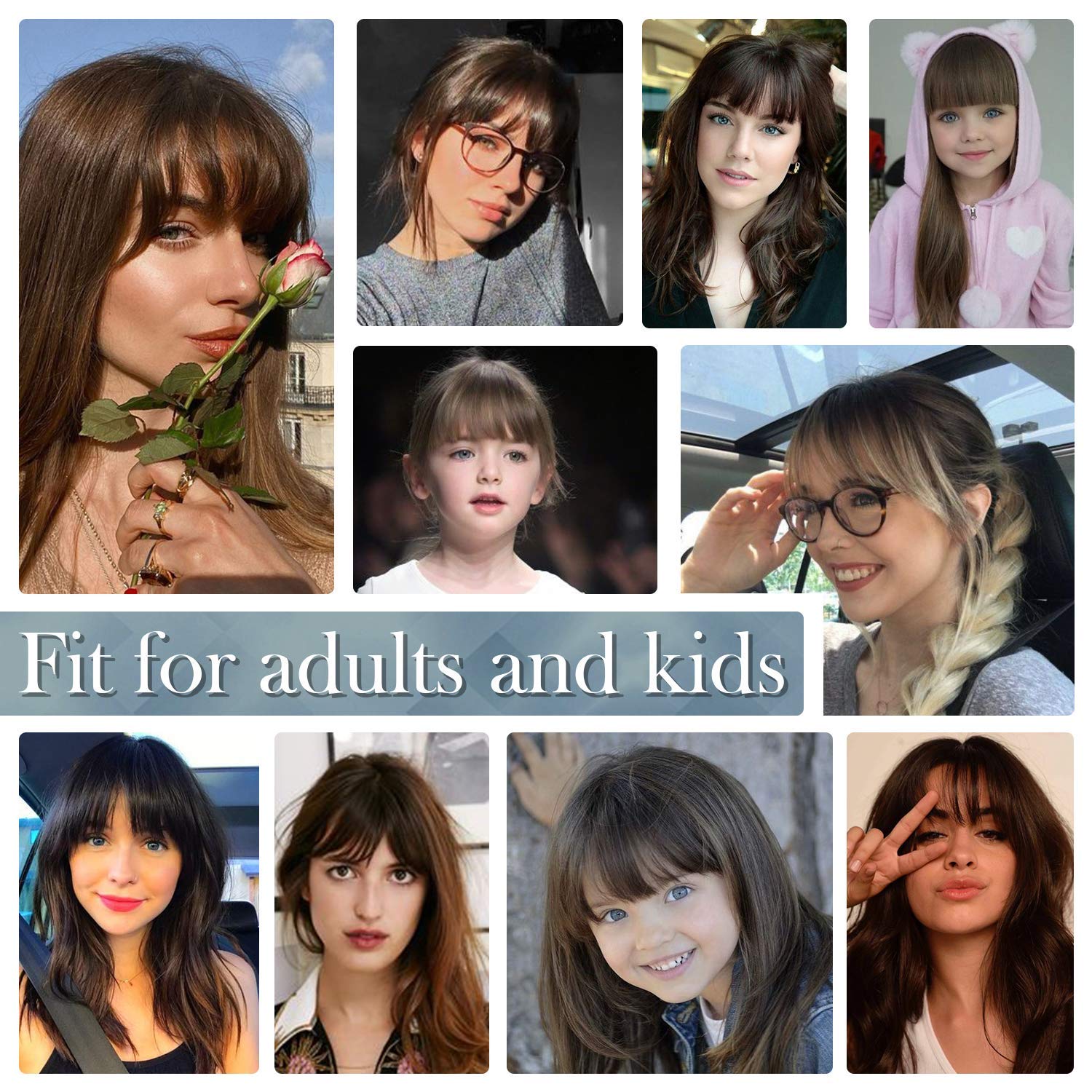 BARSDAR all-day comfort bangs clip provide lightweight, breathable base.
