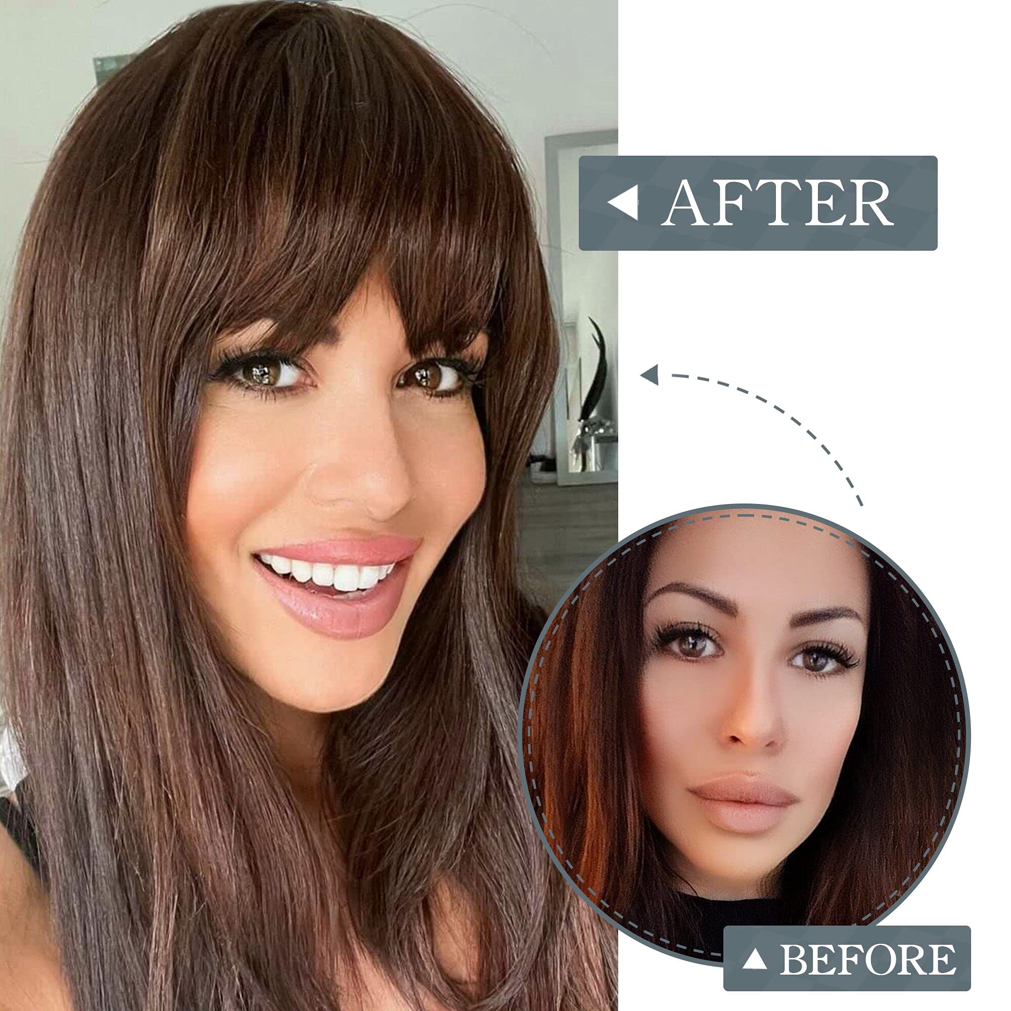 BARSDAR frizz-resistant bangs stay smooth with simple maintenance.