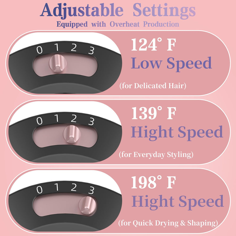 Bartrimber three settings support customized curling and drying.