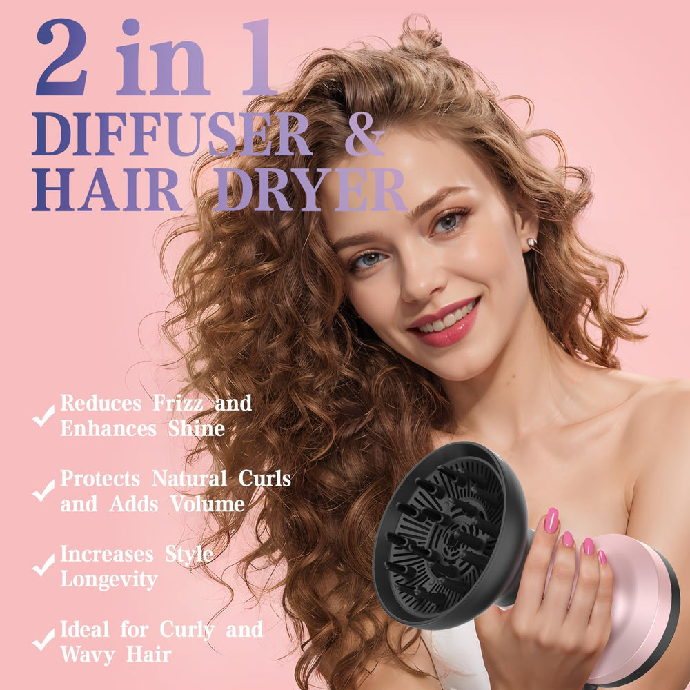 Bartrimber ionic diffuser technology reduces static for smoother curls.