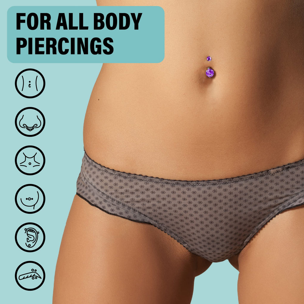 BASE LABORATORIES aloe rosemary tea tree infusion supports gentle cleansing for piercings