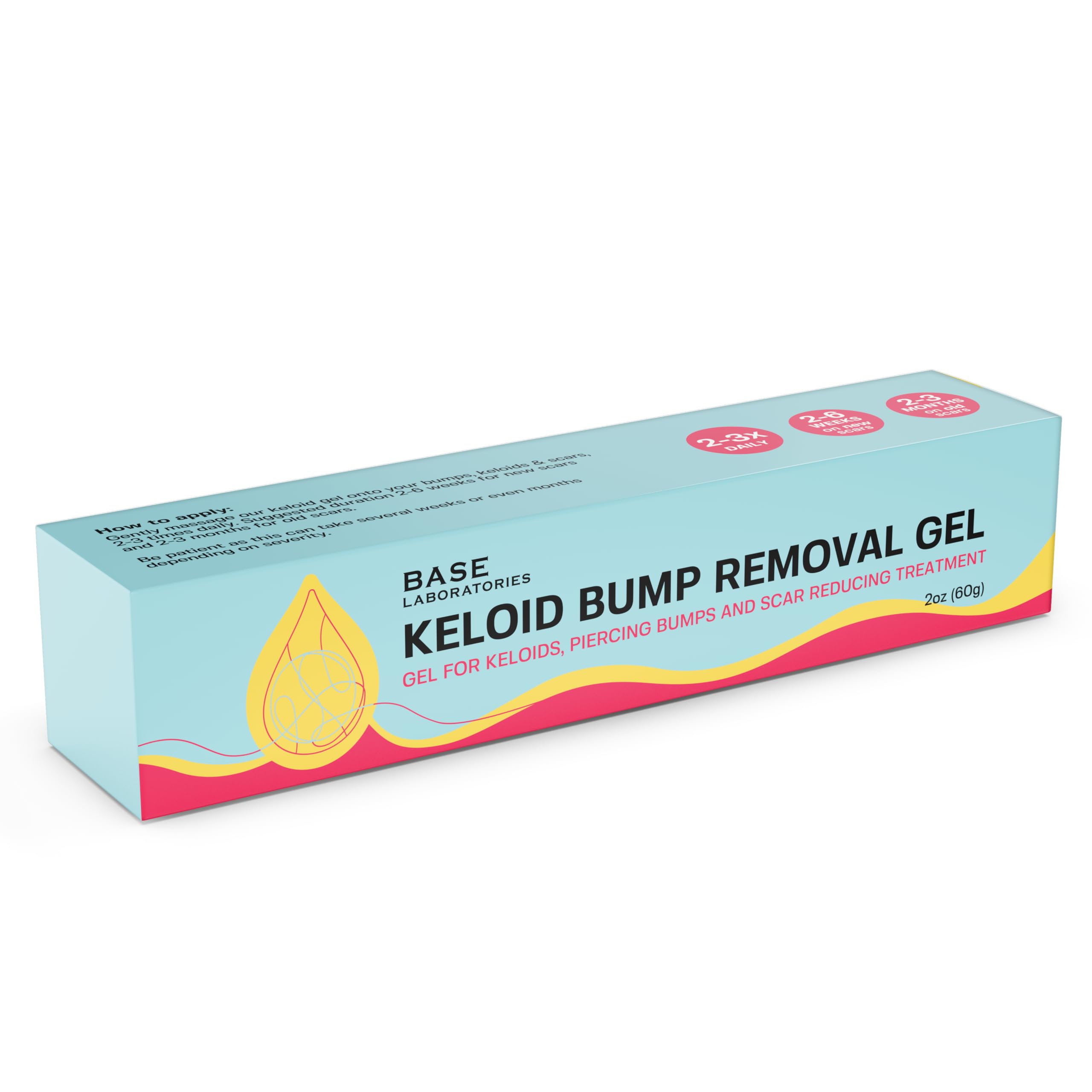 BASE LABORATORIES Aloe vera image highlights soothing hydration for irritated areas.