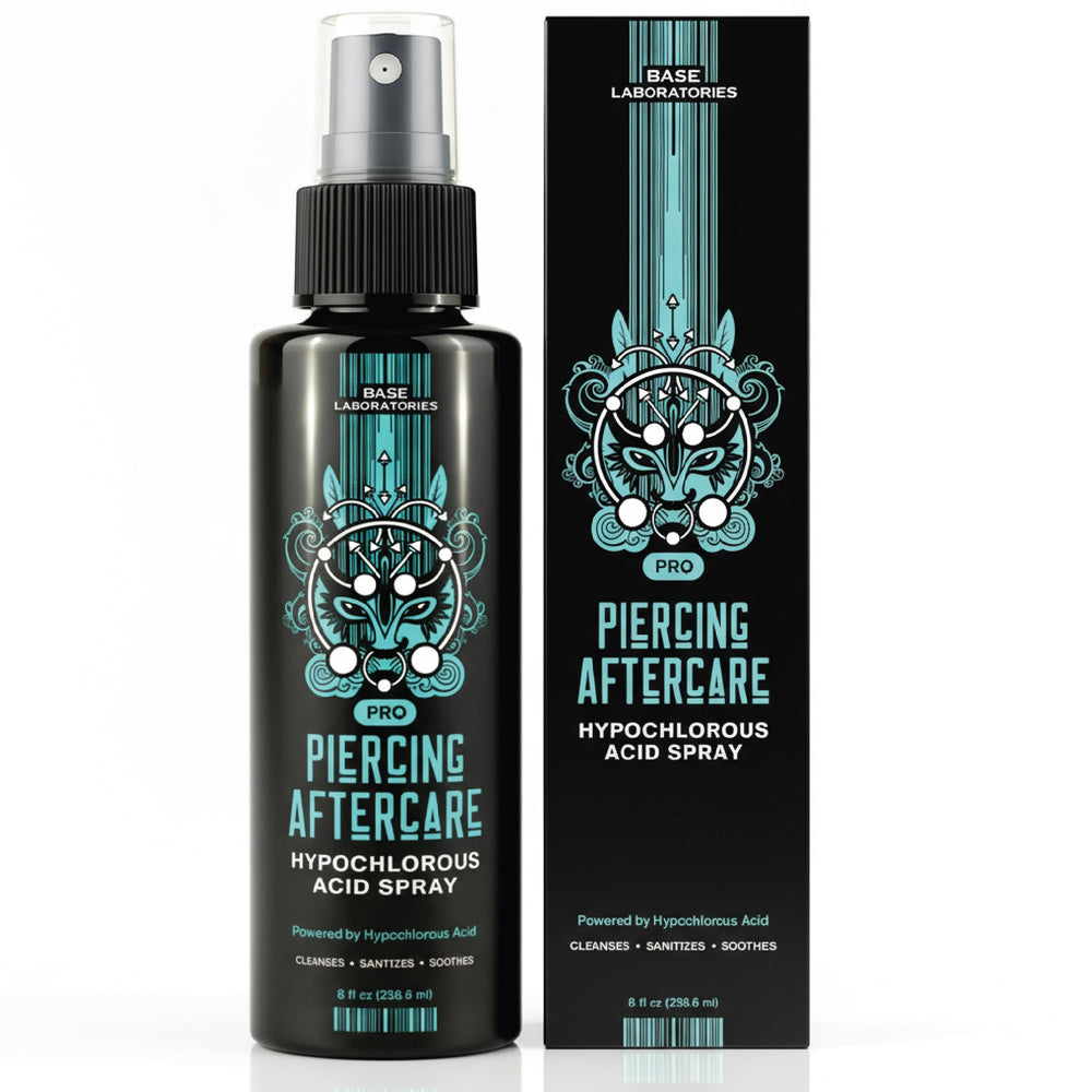 BASE LABORATORIES belly-piercing-cleaner supports quick, comfortable post-piercing care.