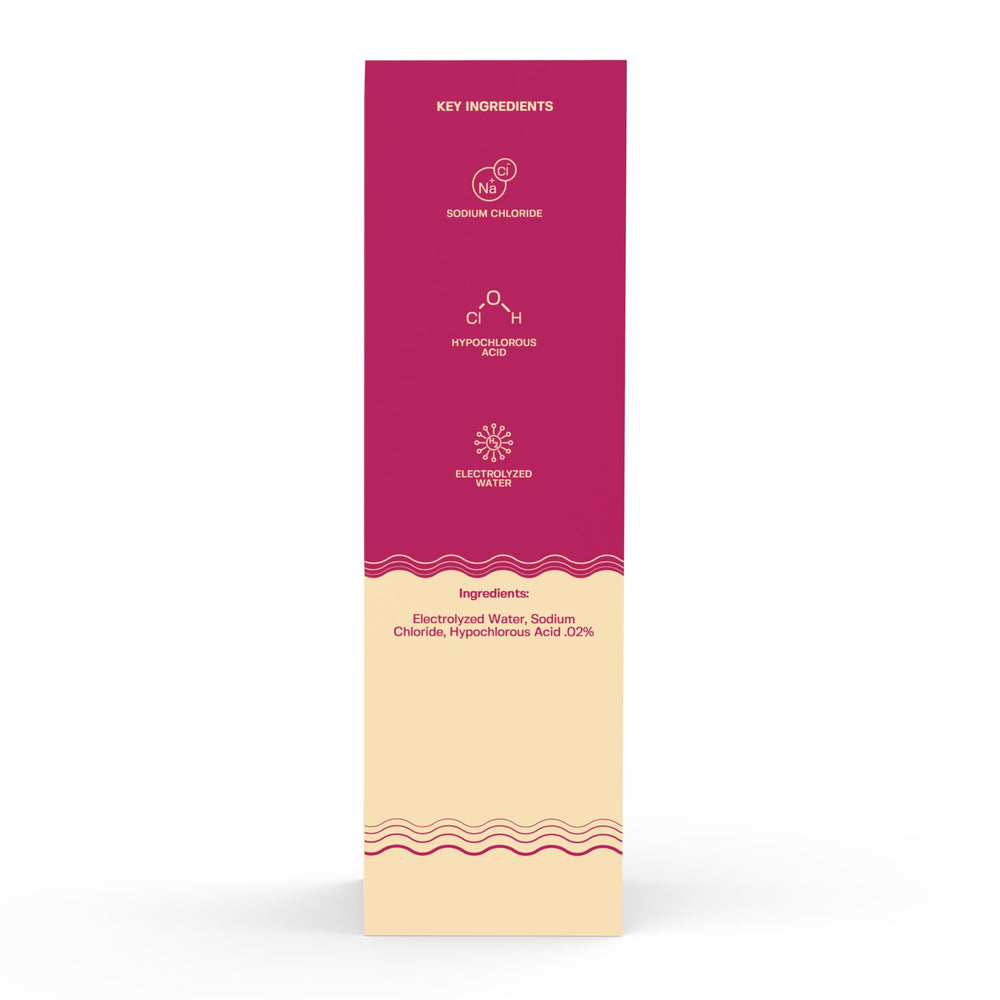 BASE LABORATORIES HOCl spray unboxed packaging and bottle