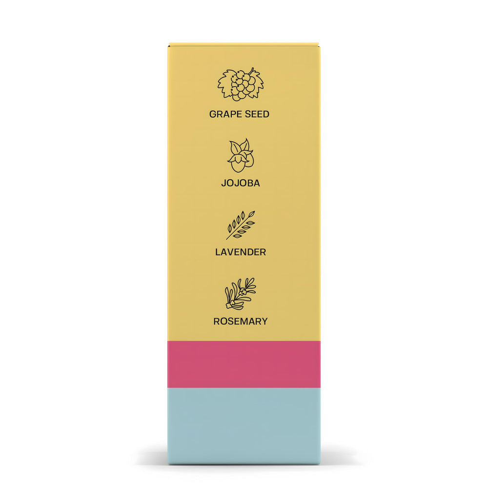 BASE LABORATORIES jojoba-grapeseed-rose-oil close-up emphasizing nourishing base for skin.