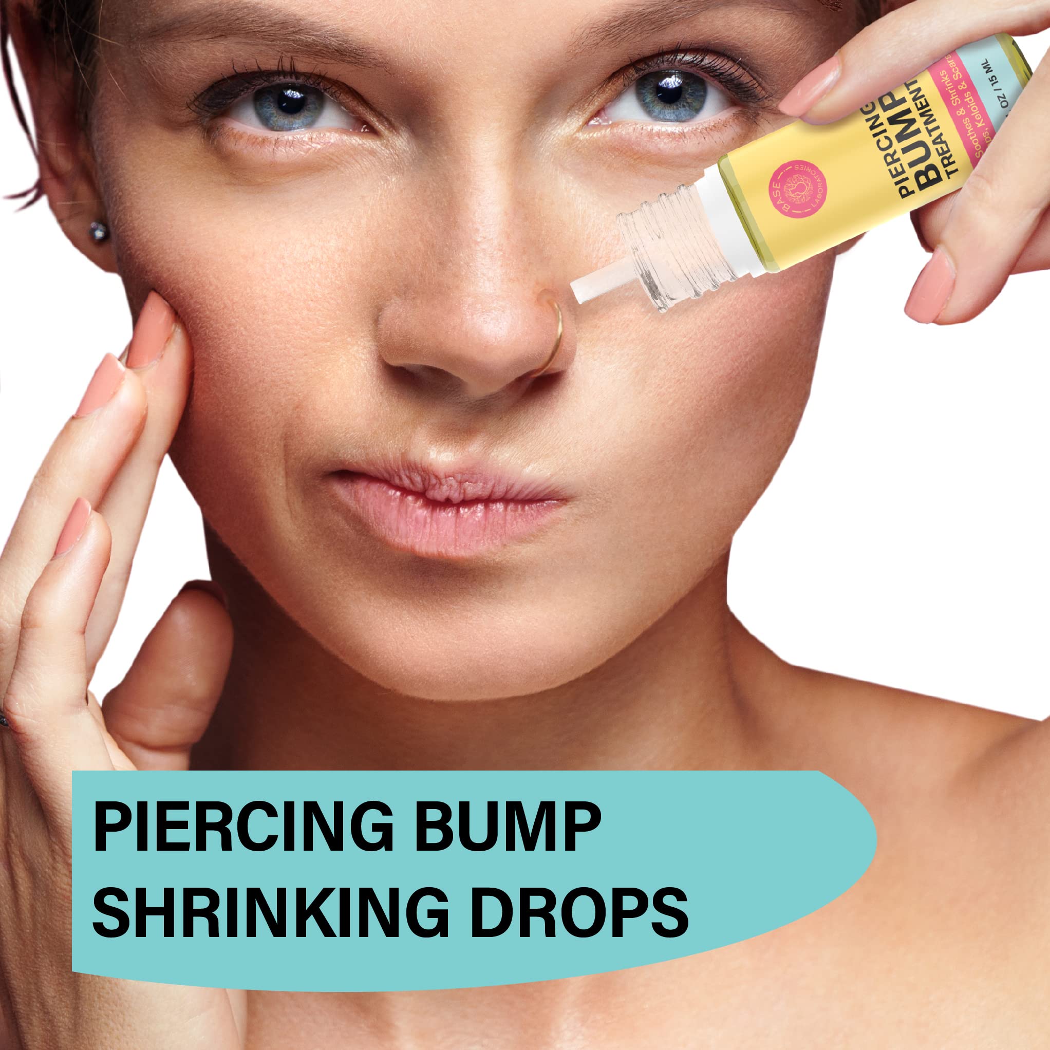 BASE LABORATORIES keloid bump removal oil application demonstrates natural ingredients