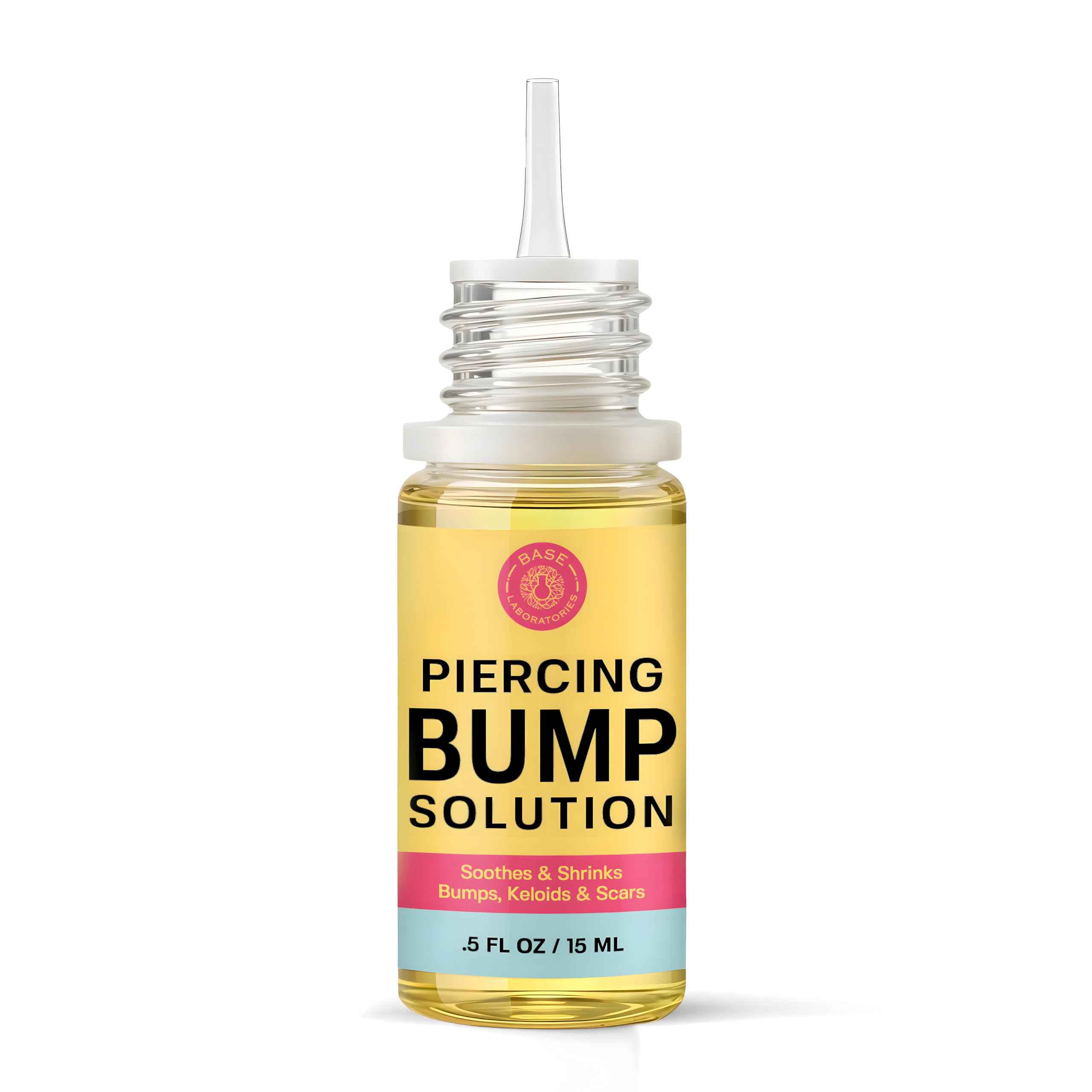 BASE LABORATORIES lavender-turmeric-rosemary essential oils blend for soothing piercing care.