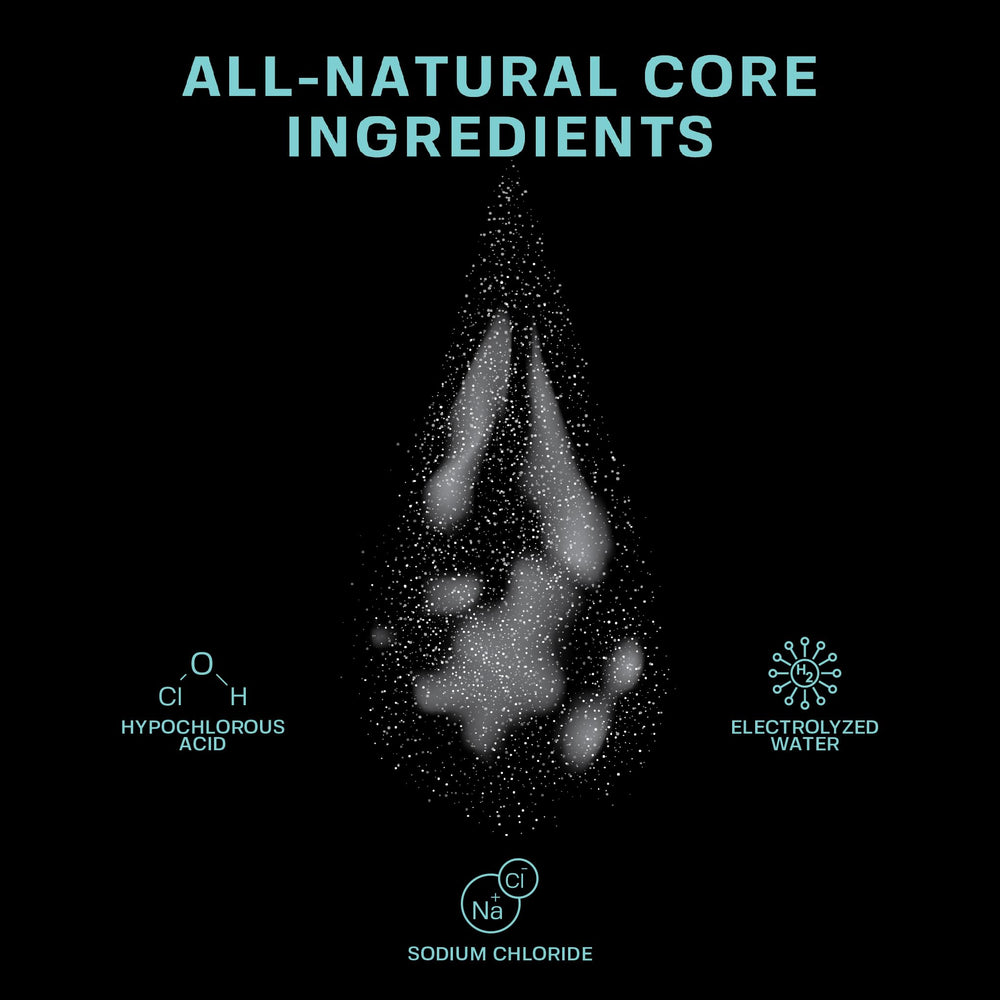 BASE LABORATORIES piercing-aftercare-spray-application demonstrates easy, on-the-go cleansing for new piercings.