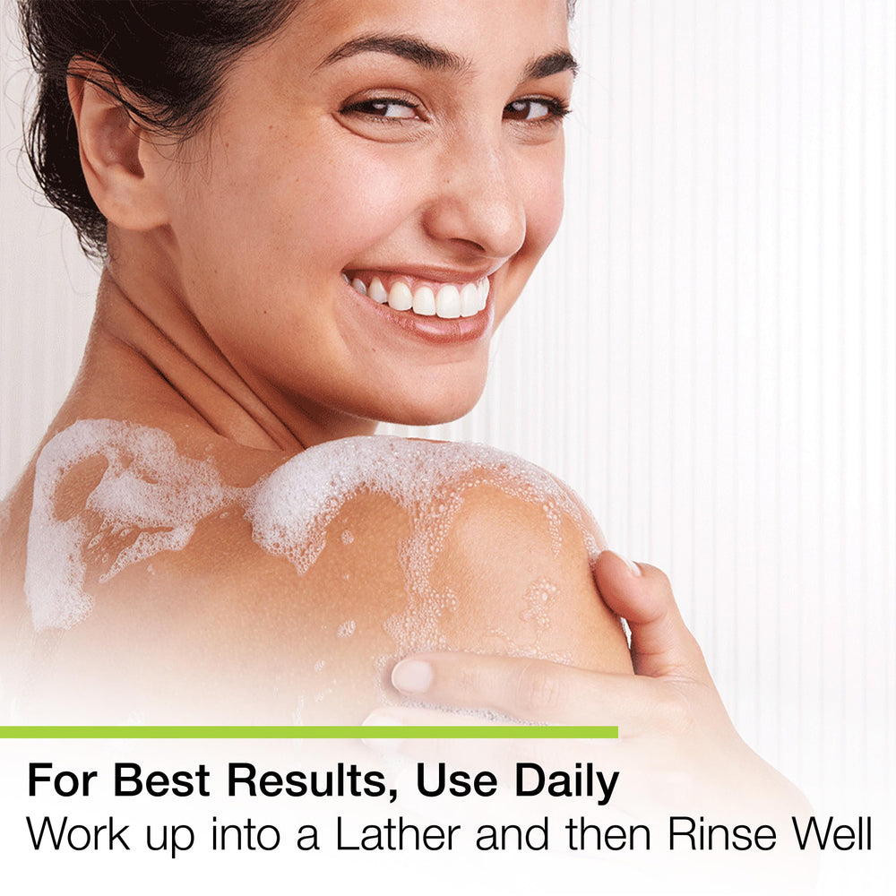 Basis Vitamin Bar Soap on face and body for all in one cleanser