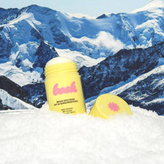 Bask SPF 50 application close-up demonstrates mess-free, quick re-application on the go.
